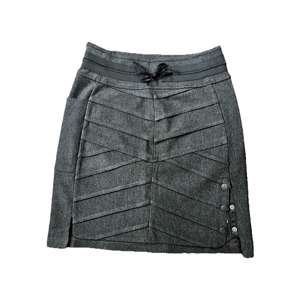 Krimson Klover Womens XS Mini Skirt‎ Pull On Snaps Stretch Academia Office Core